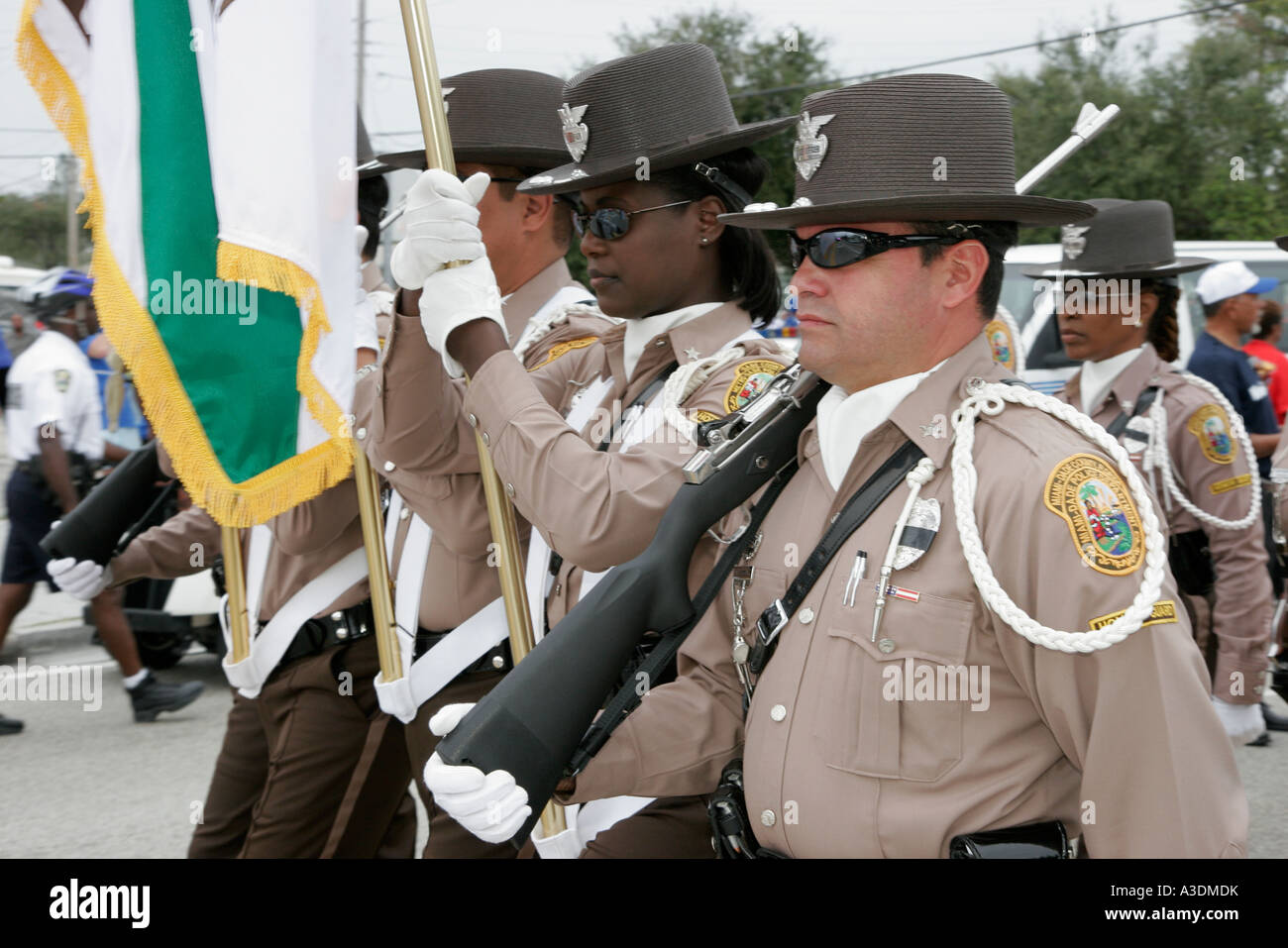 Miami Florida,Liberty City,Martin Luther King Parade,Junior,Jr,L.,MLK,M.L. K.,histoire,tradition,mouvement des droits civils,festival,festivals,foire communautaire Banque D'Images