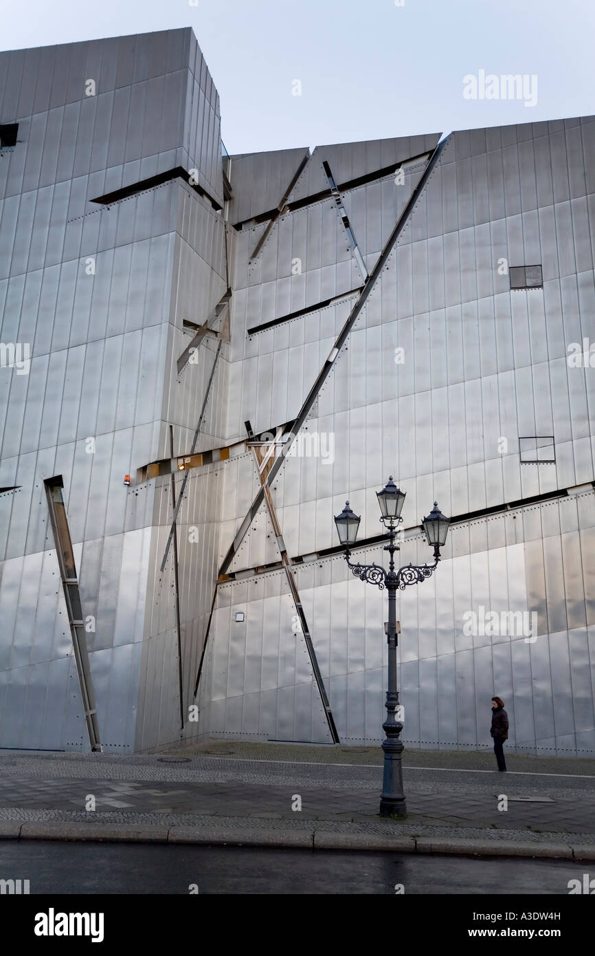 Nouveau bâtiment du musée juif de Berlin, Allemagne Banque D'Images
