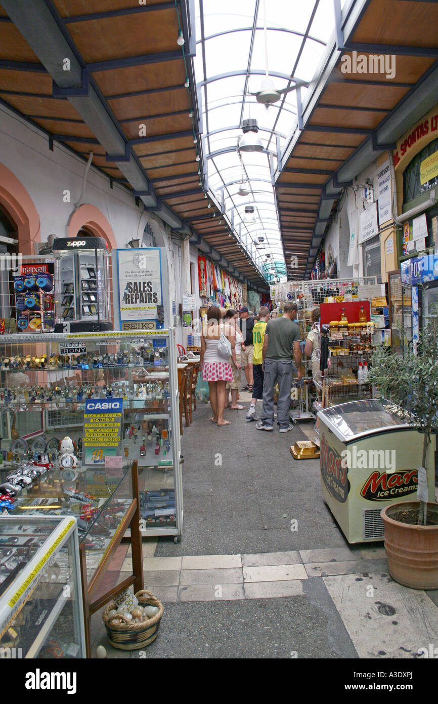 Le MARCHÉ COUVERT À KTIMA. KATO PAPHOS. Chypre. L'EUROPE Banque D'Images