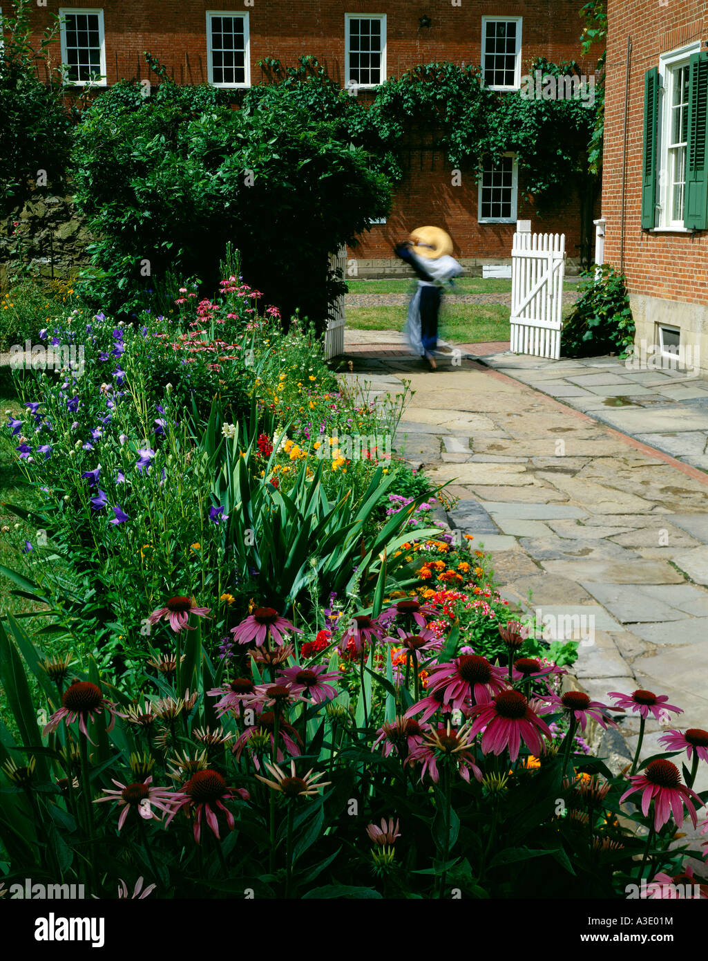Village de l'ancienne économie, 19ème siècle, la maison de Depardieu, Ambridge, Wisconsin, USA Banque D'Images