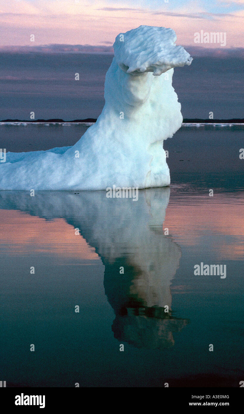 L'Arctique canadien, le Nunavut, la glace de mer 'Monster' dans la baie Cumberland, près de l'île de Baffin Canada Banque D'Images