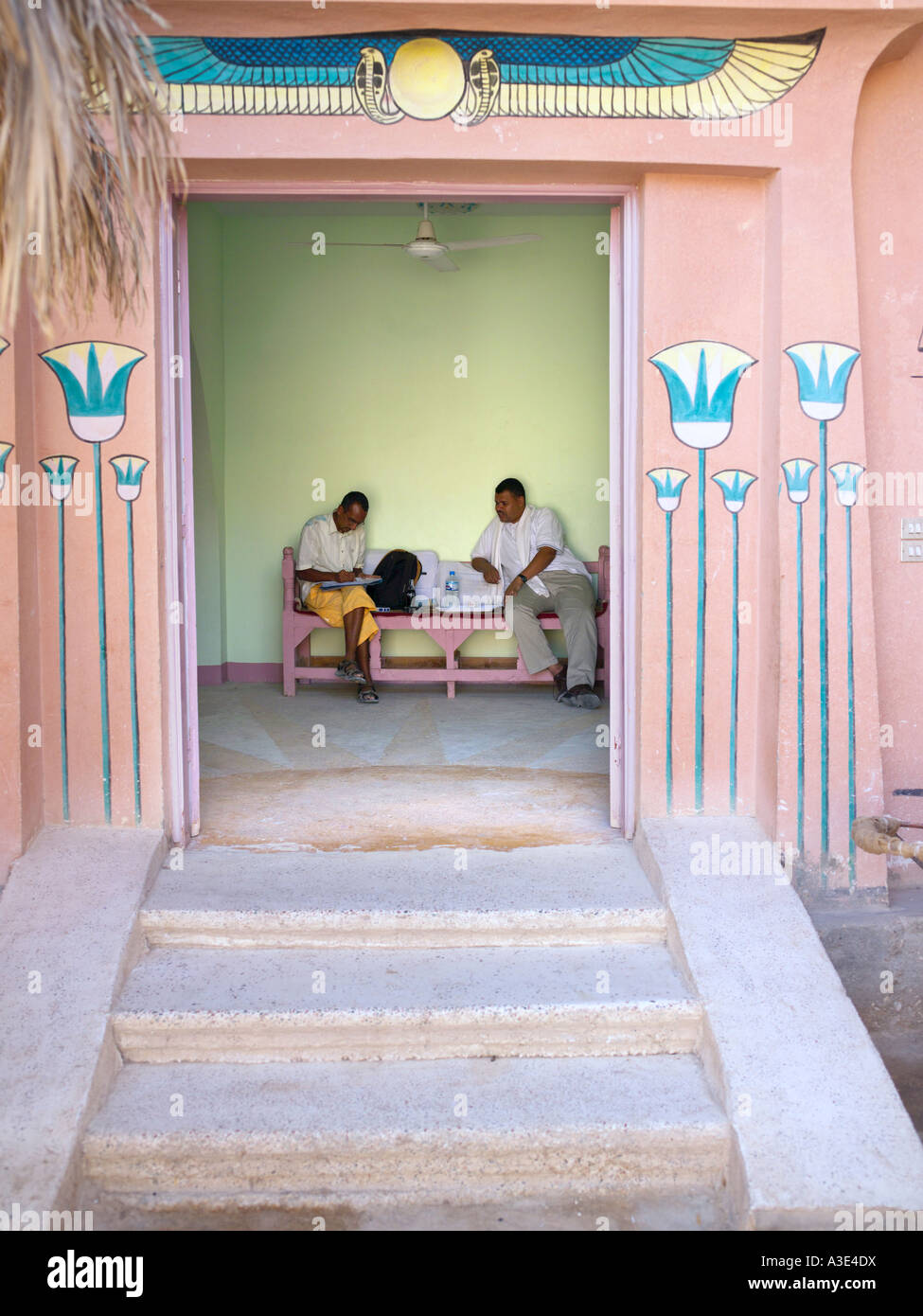 Guides touristiques égyptiennes. Banque D'Images