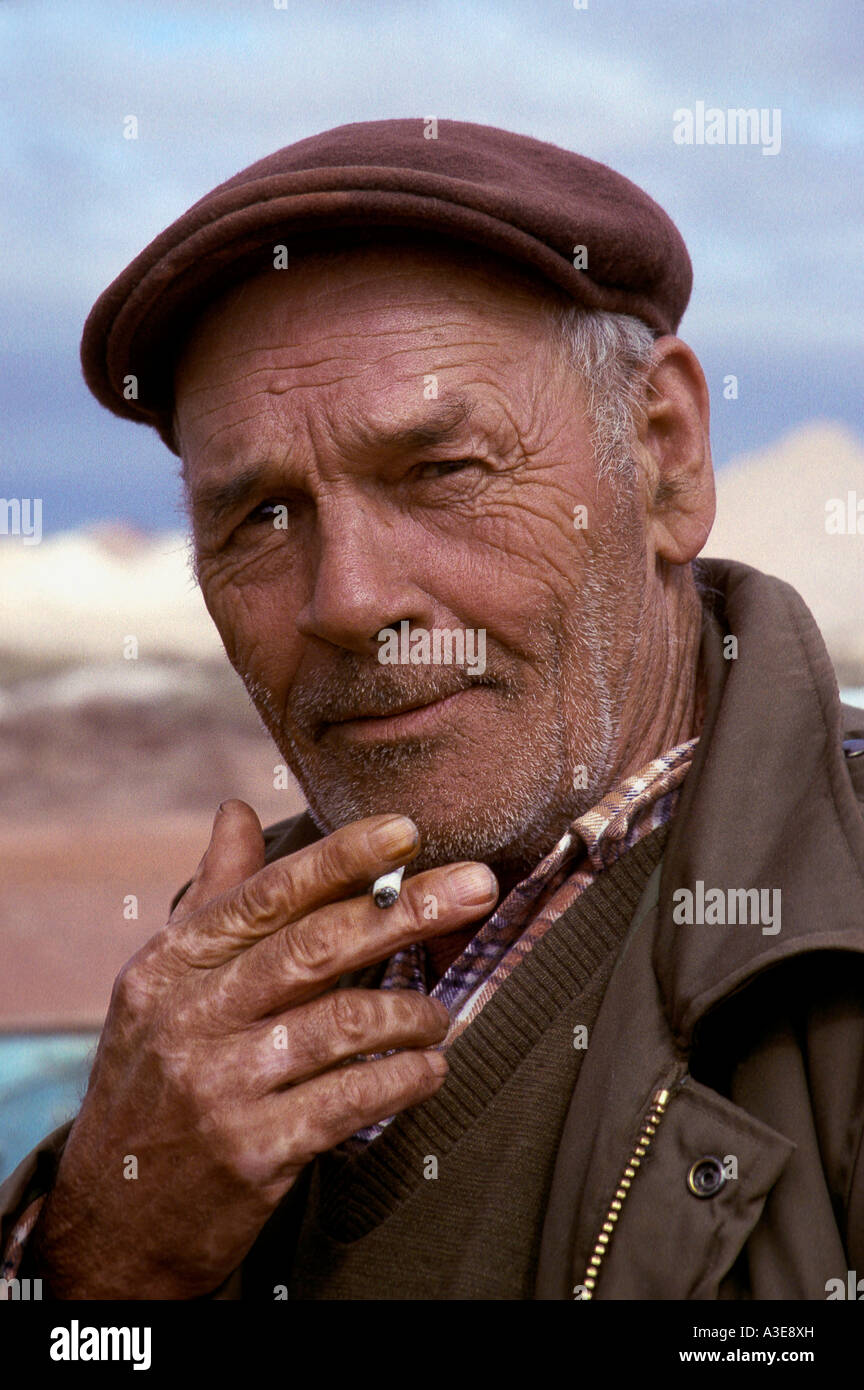 Mineur d'opale Coober Pedy Australie l'Australie du Sud à la verticale Banque D'Images