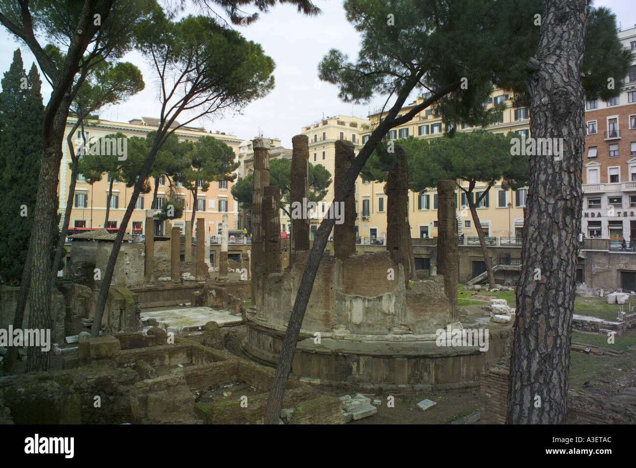 Rome Italie Europe la Ville Éternelle ruines anciennes dans le Largo Argentina Banque D'Images