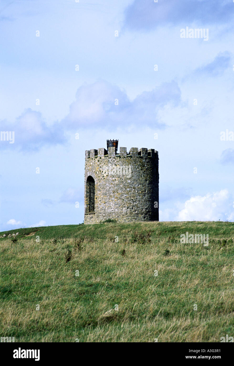 Au tour de la pente, Somerset, UK, une fois qu'un moulin à vent Banque D'Images