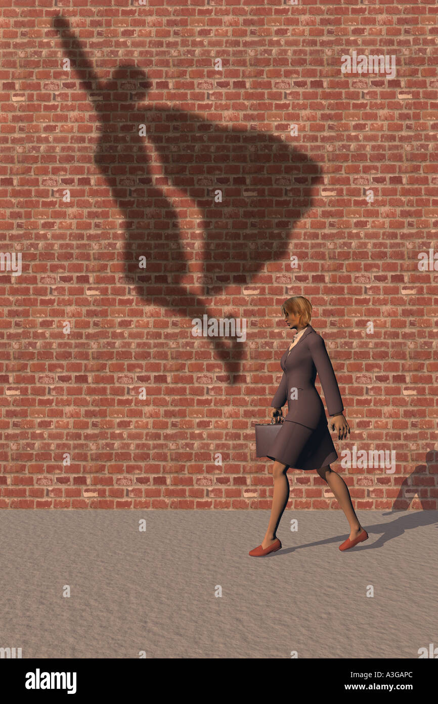 Super business woman Banque D'Images