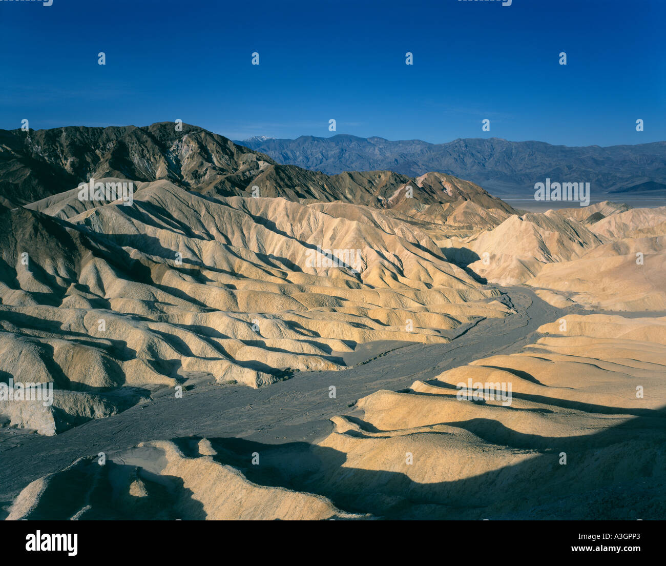 Badlands Zabriskie Point Death Valley National Park Californie Banque D'Images