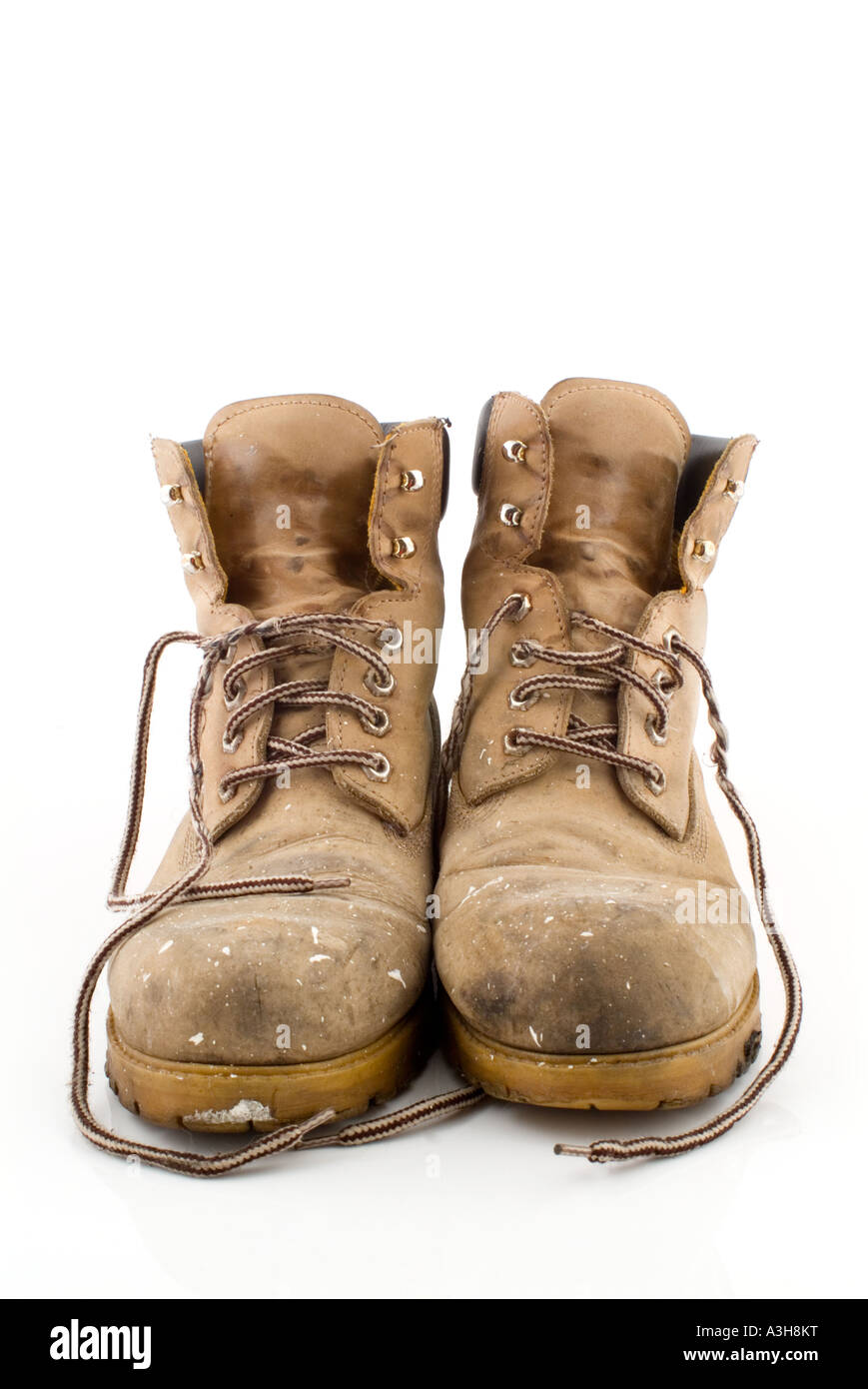 Paire de vieilles bottes Banque D'Images