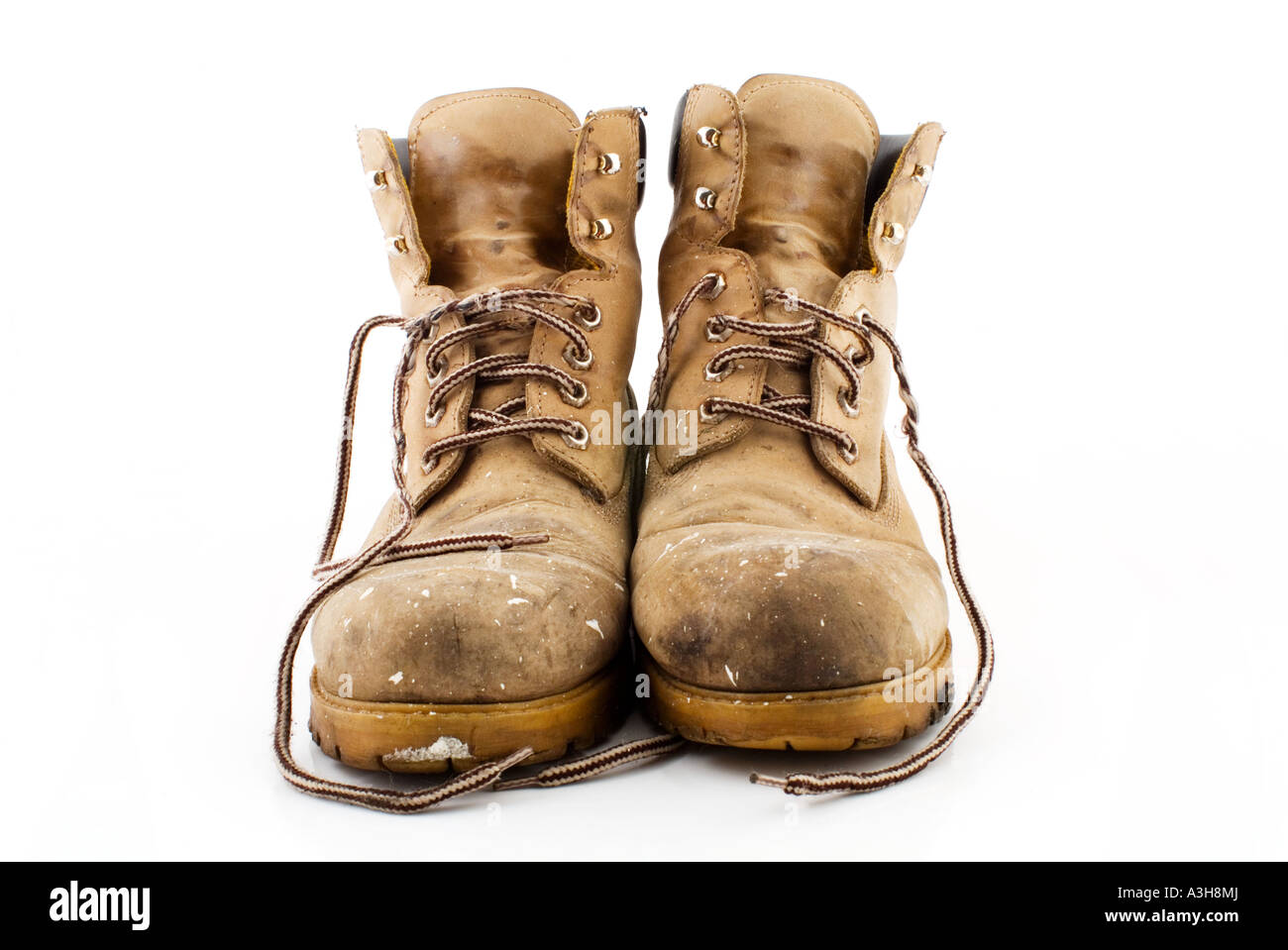 Paire de vieilles bottes Banque D'Images