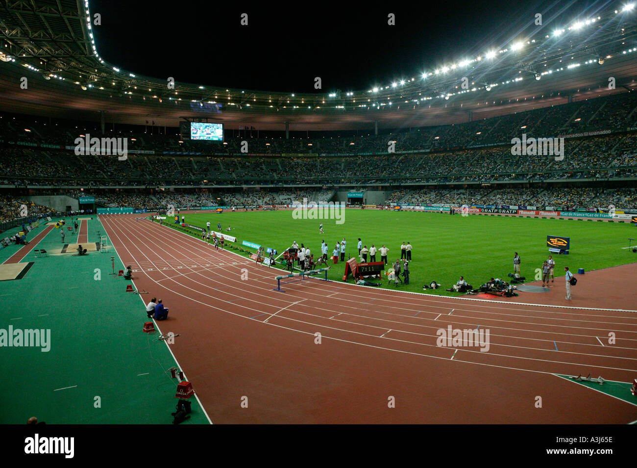 Meeting d'athlétisme au Stade de France à Saint-Denis Paris Août 2004 Banque D'Images