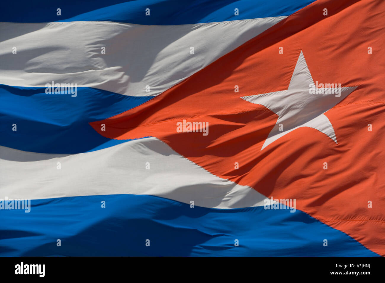 Drapeau de Cuba, La Havane. Cuba Banque D'Images