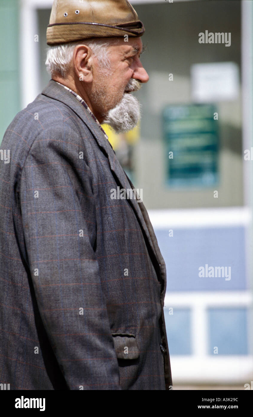 Pauvres vieux man portrait Banque D'Images