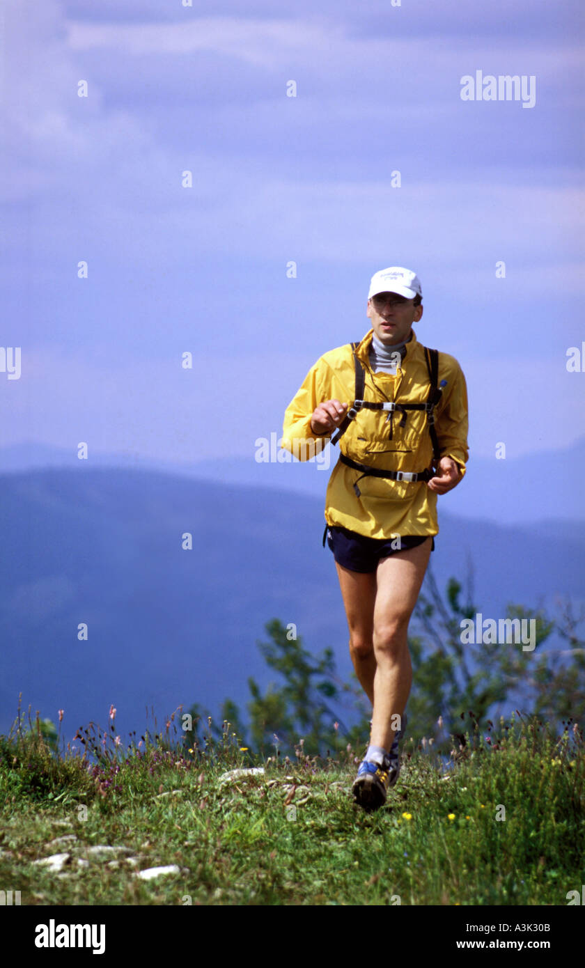 Marathon de montagne Dumbier Donovaly VIII, sport en Slovaquie Banque D'Images