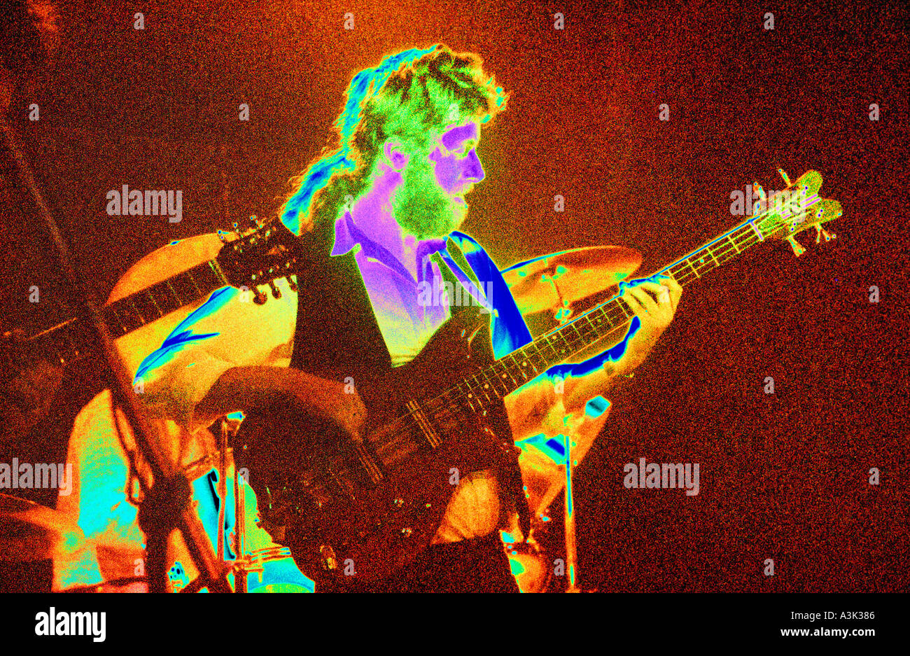 Guitariste de blues à Colchester en Angleterre Banque D'Images