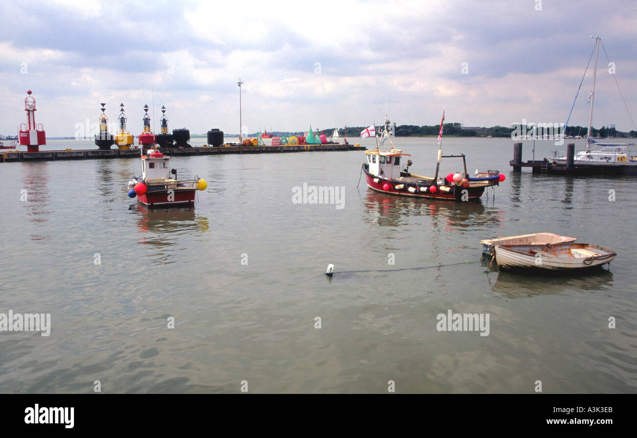 Harwich Angleterre Essex bateaux Banque D'Images