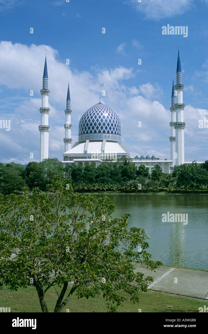 La Mosquée Shah Alam Malaisie Banque D'Images