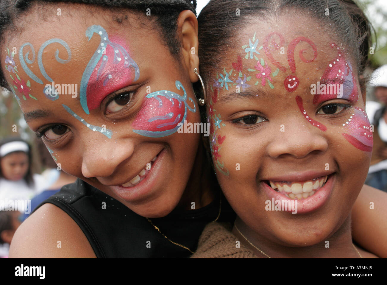 Miami Florida,Hialeah,Amelia Earhardt Park,Drug Free Youth in Town DFYIT club,anti-addiction programme organisation à but non lucratif, familles de parents par Banque D'Images