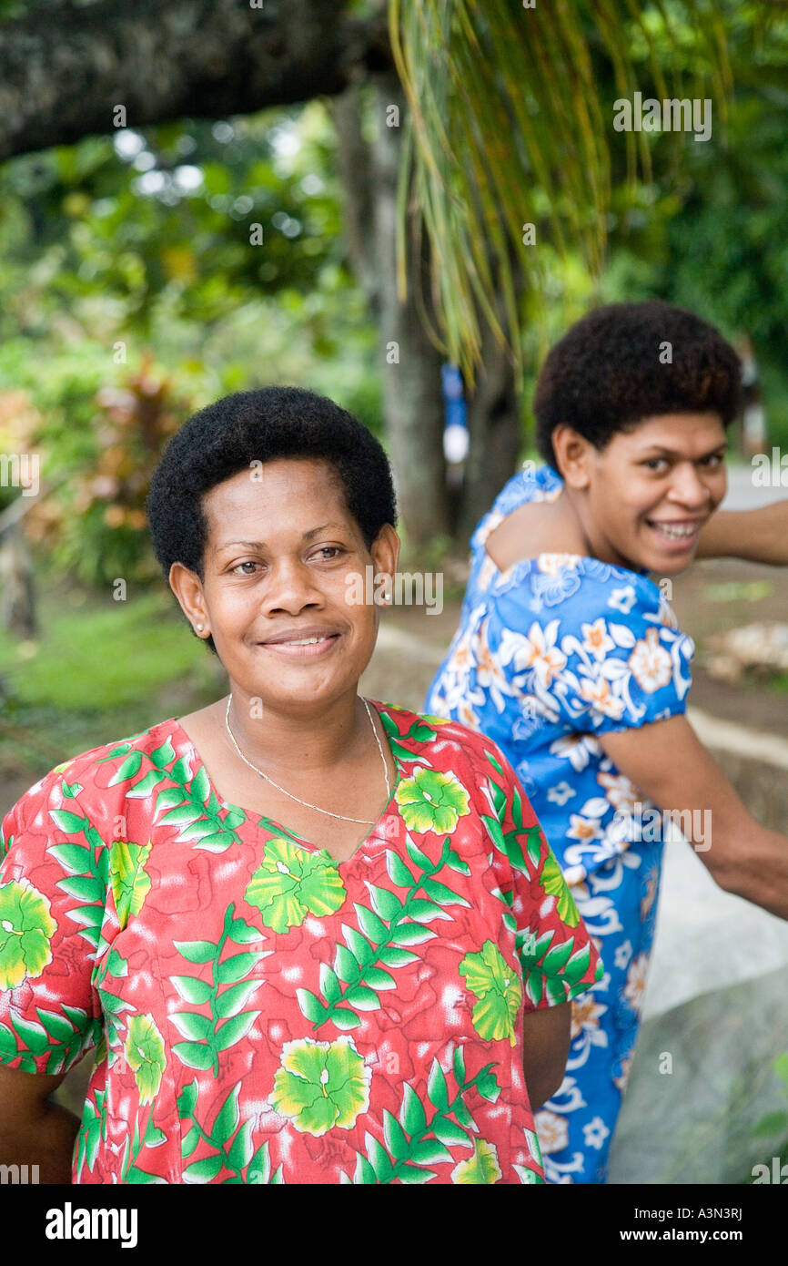De l'île de Beqa Accueil Pacifique Sud Fidji Mélanésie firewalkers Banque D'Images