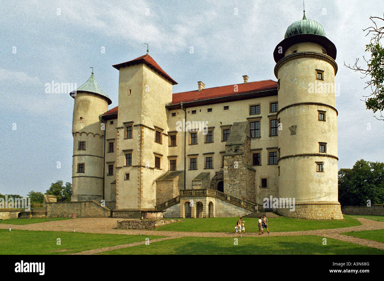 Château Renaissance Kmita à Nowy Wisnicz, Pologne Banque D'Images