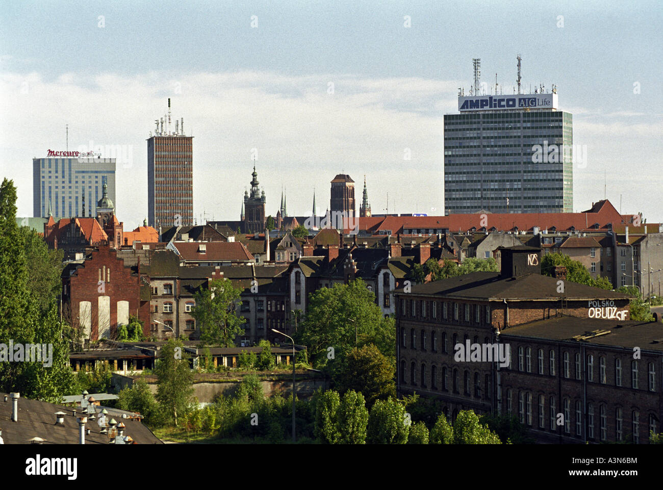 Rues de la région de Gdansk, Pologne Banque D'Images