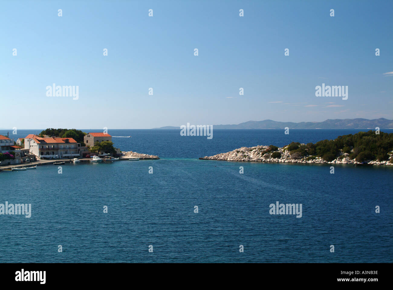 Belle Baie Zaklopatica à sur l'île de Lastovo Croatie Banque D'Images