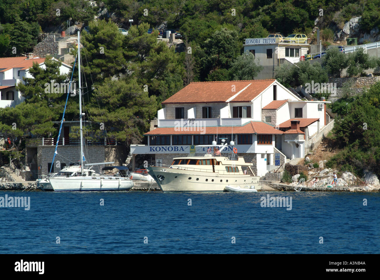 Belle Baie Zaklopatica à sur l'île de Lastovo Croatie Banque D'Images