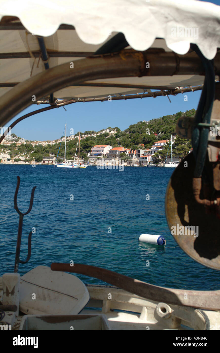 Belle Baie Zaklopatica à sur l'île de Lastovo Croatie Banque D'Images