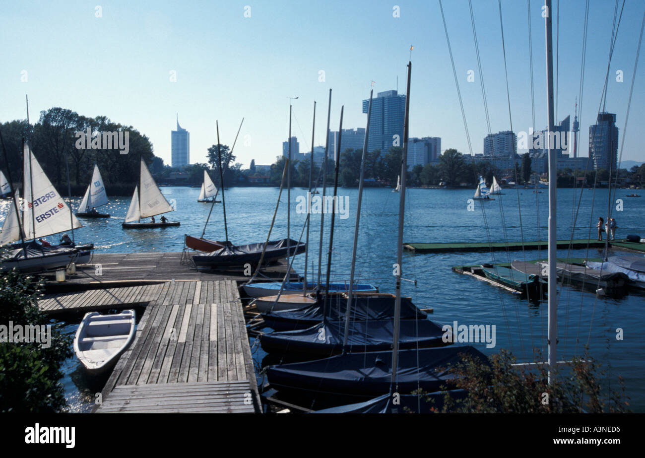 Vieux Danube, Vienne Banque D'Images