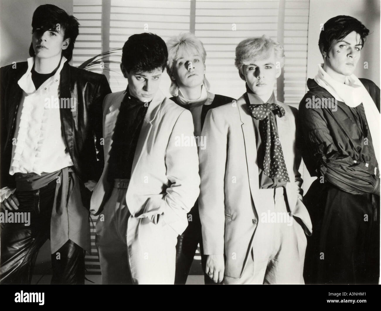 DURAN DURAN photo promotionnelle de groupe pop britannique à propos de 1981 Banque D'Images