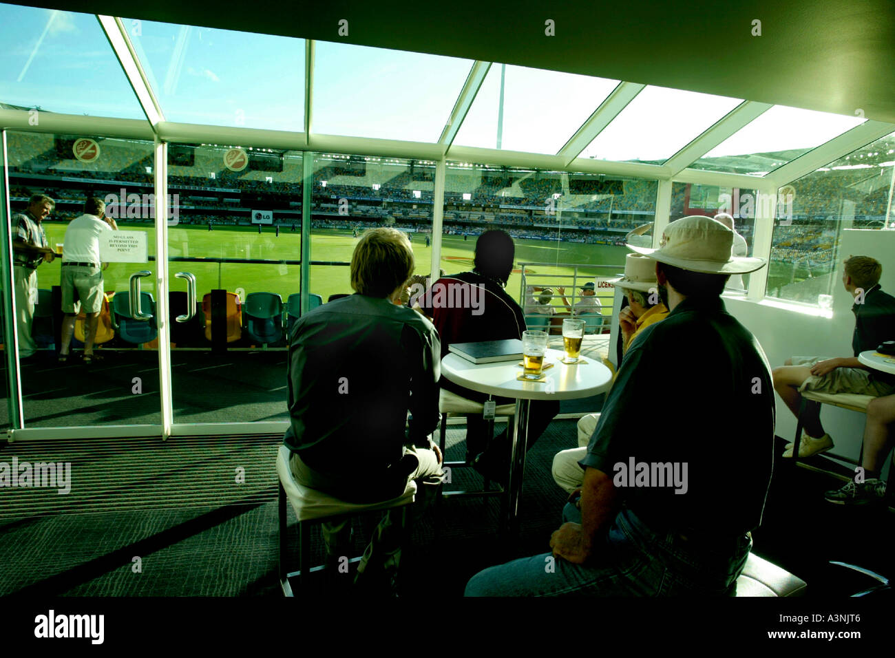 Membres barre au Gabba à Brisbane Banque D'Images