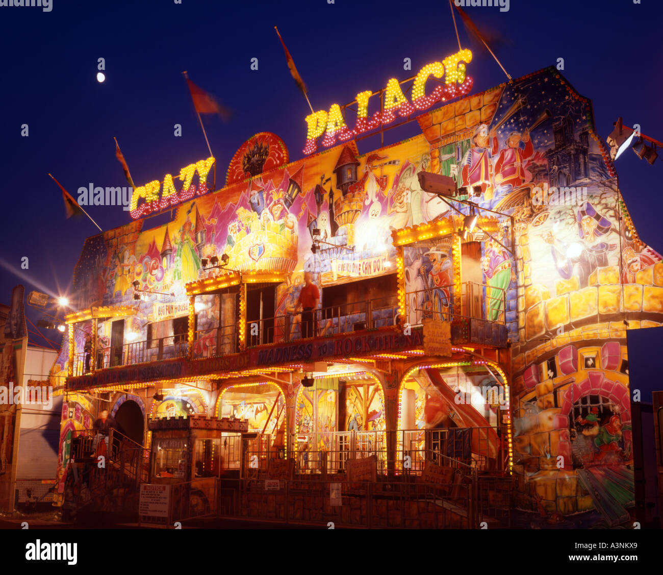 Ghost Train à la ville hoppings moor juste. 5*4 Banque D'Images