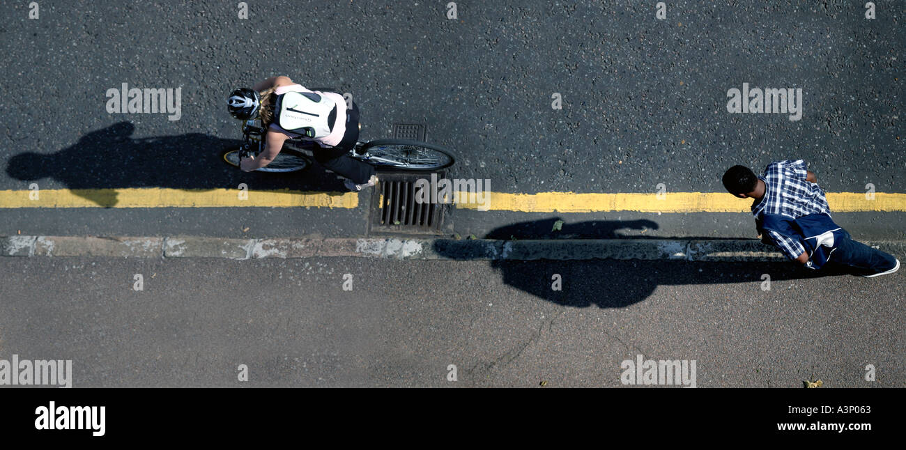 Londres pour les piétons et les cyclistes Banque D'Images