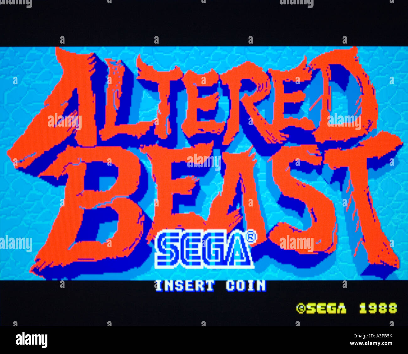 Sega Altered Beast arcade vintage 1988 capture d'utiliser uniquement la rédaction de jeux vidéo Banque D'Images