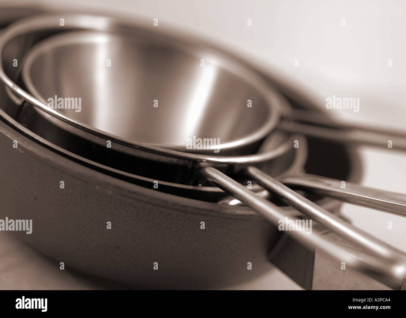 marmites et casseroles Banque D'Images