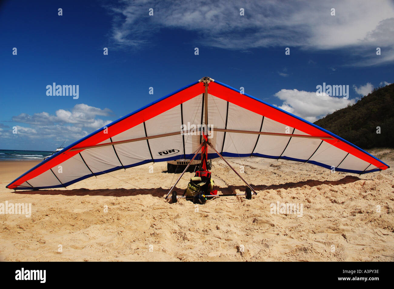 Lancement de la plage de Noosa north shore Queensland Australie dsca 1448 Banque D'Images