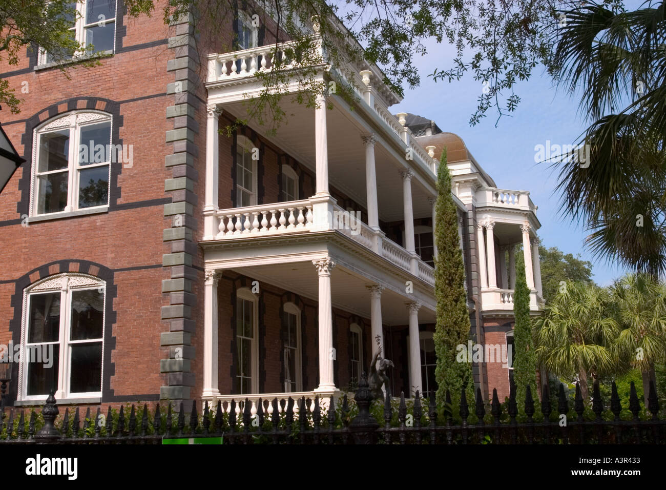 Calhoun Mansion c1876 Meeting Street Charleston en Caroline du Sud Banque D'Images