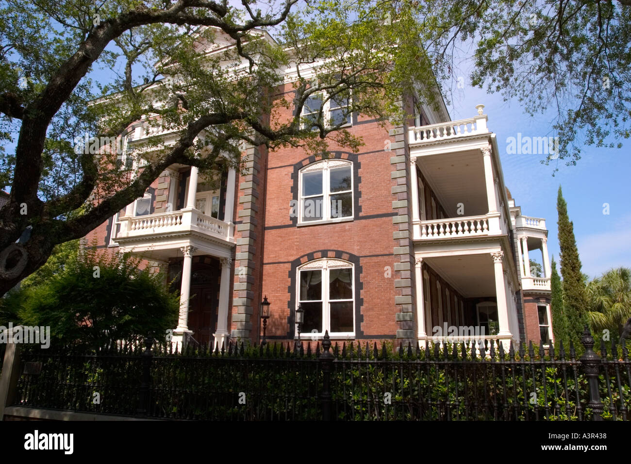 Calhoun Mansion c1876 Meeting Street Charleston en Caroline du Sud Banque D'Images