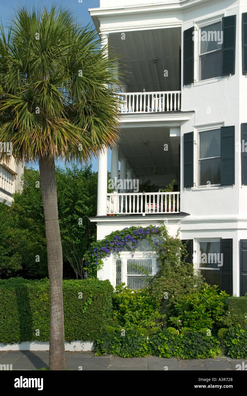 Antebellum maison sur East Battery Street Charleston en Caroline du Sud Banque D'Images