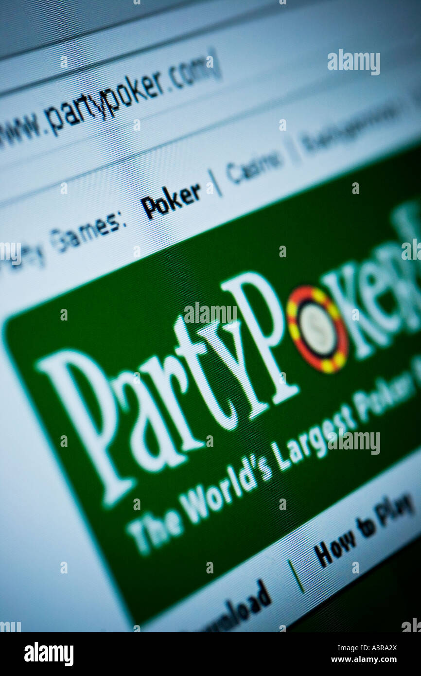 Site Partypoker www partypoker com Banque D'Images