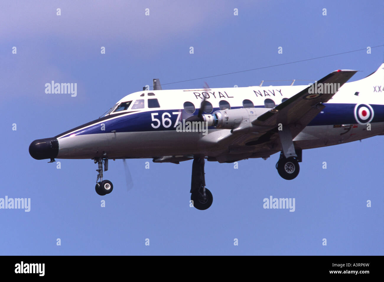 Scottish Aviation Jetstream HP-137 T2 exploités par 750 de la Royal Navy NAS Banque D'Images