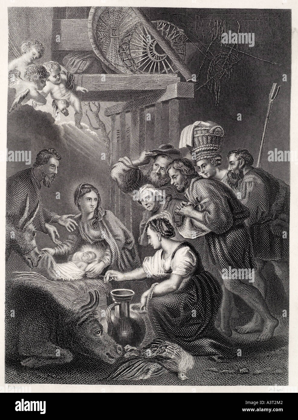 Mary Baby Jesus Cartoon Design Banque D Image Et Photos Alamy