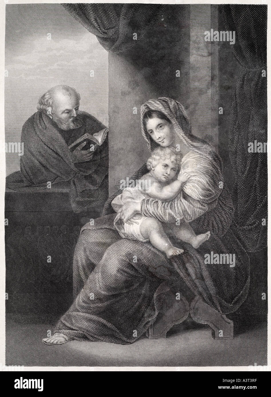 Sainte famille christianisme la religion chrétienne du nouveau testament bible bébé enfant Jésus
