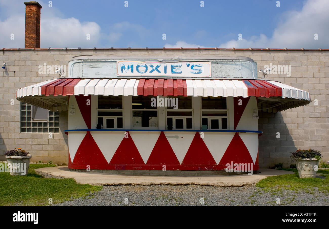 Moxies Drive-In Ice Cream est situé à Troy New York Banque D'Images