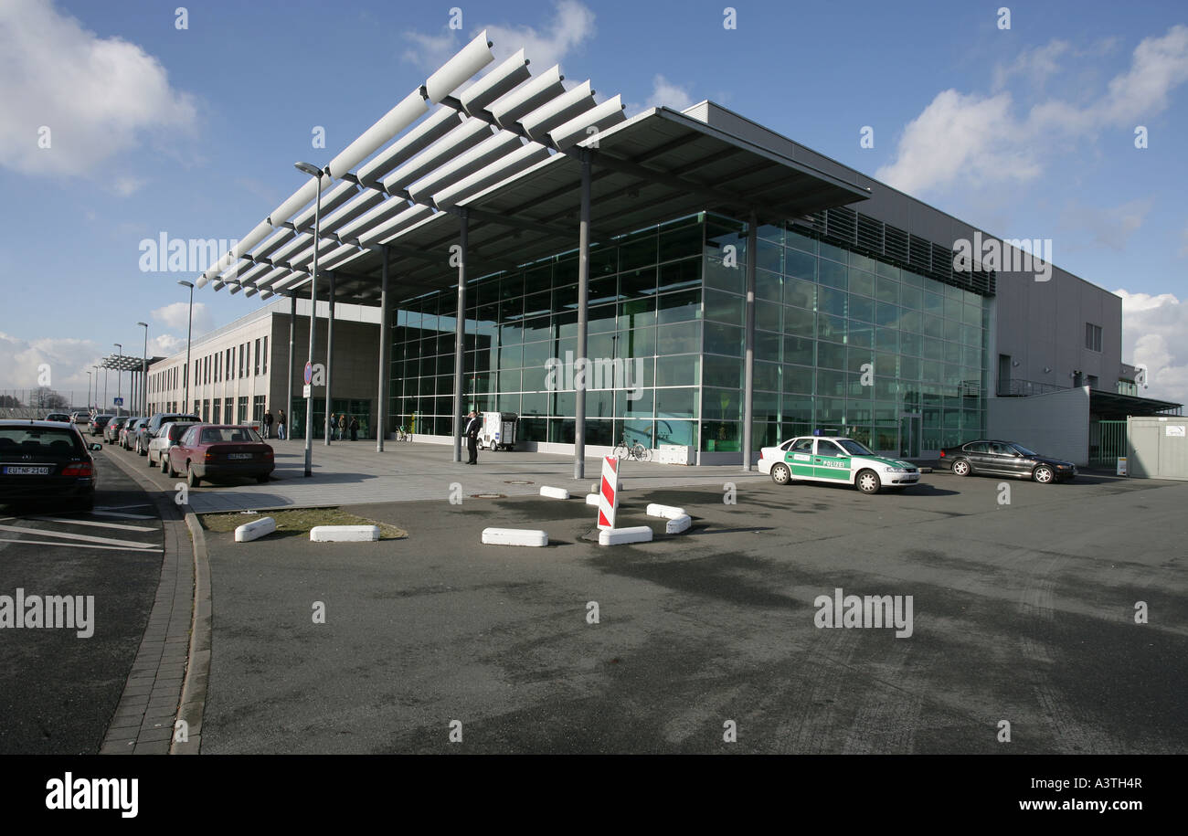 Le terminal de l'aéroport de Weeze, rgional dans une ancienne base aérienne militaire britannique, le février 6,2007. Weeze Banque D'Images