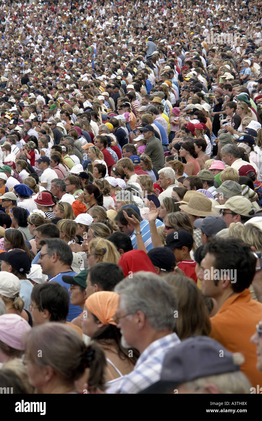 Foule de gens (spectateurs) Banque D'Images