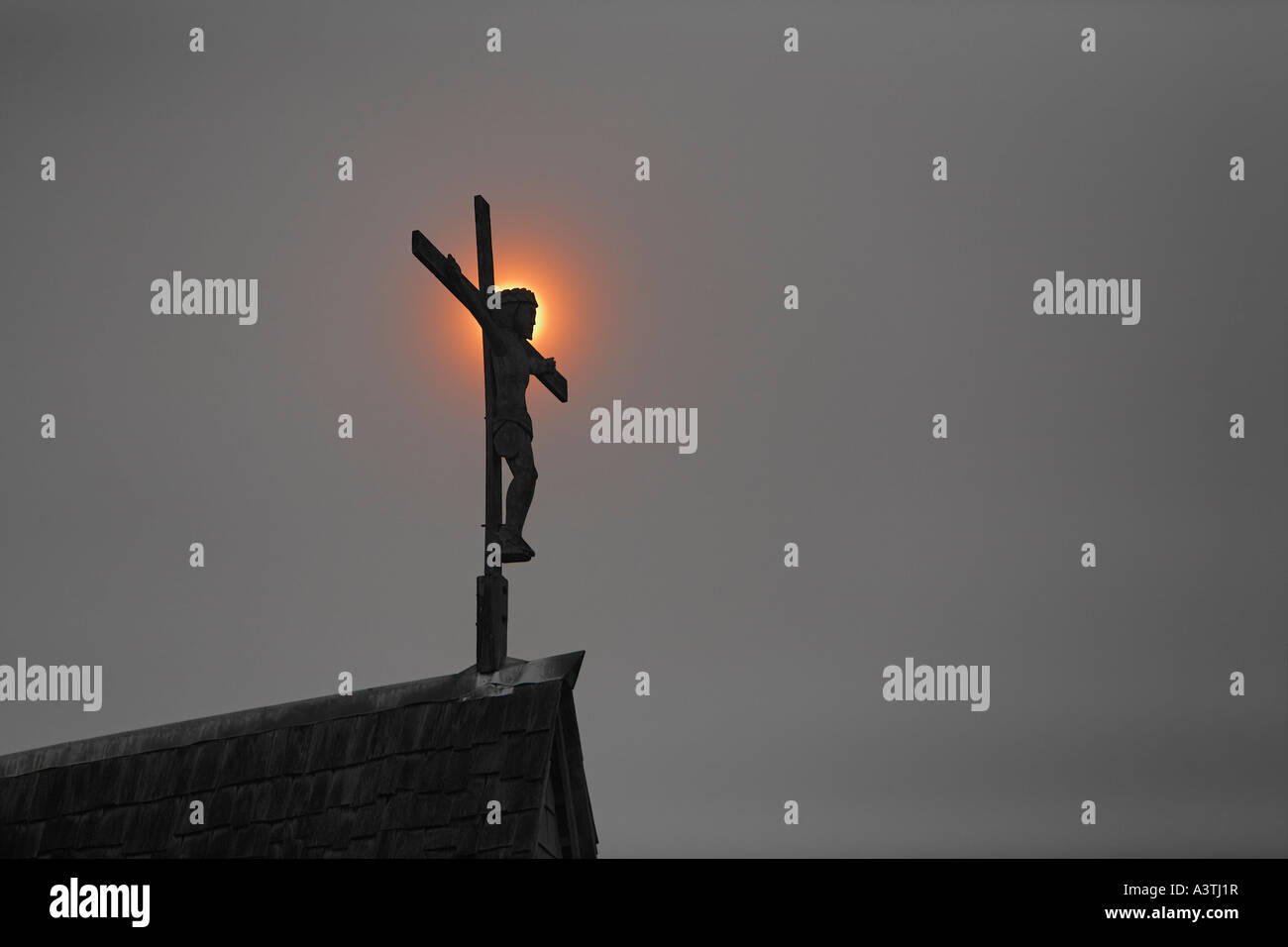 Dans l'église de Long Bagun, East-Kalimantan, Bornéo, Indonésie Banque D'Images