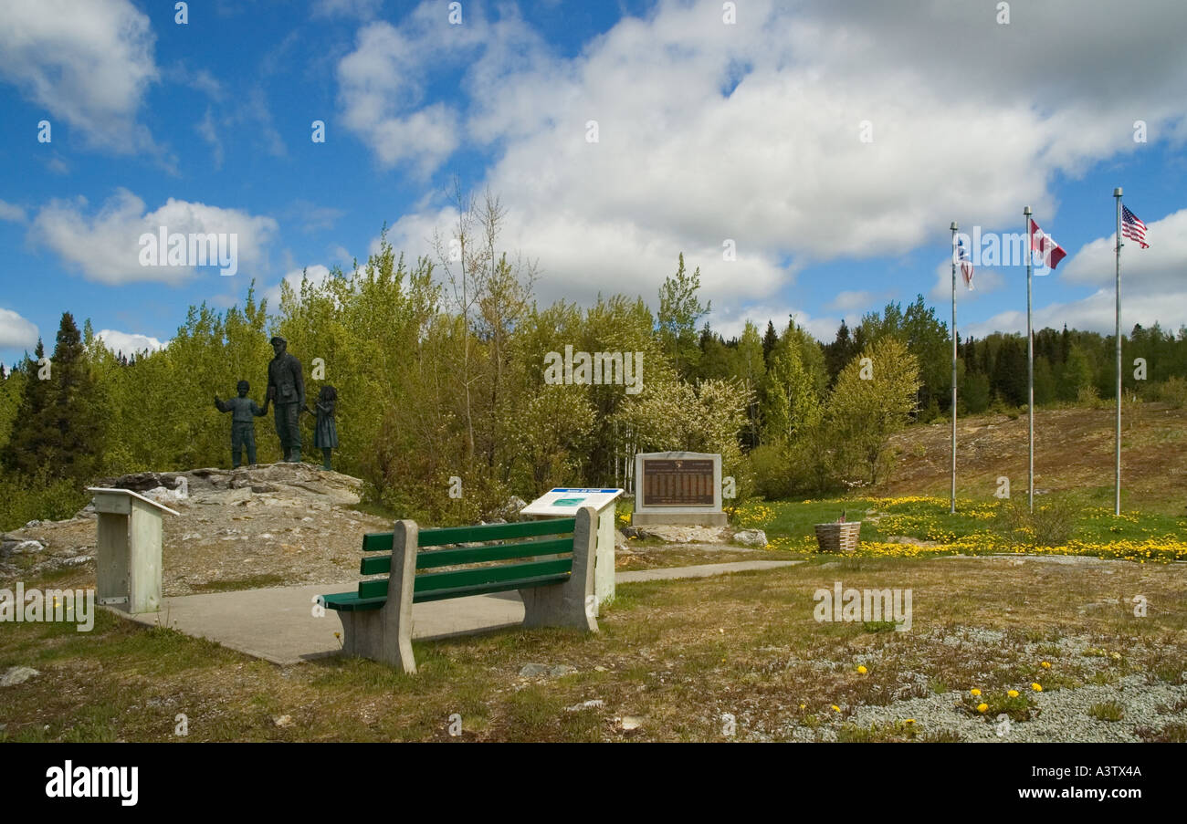 Canada Terre-Neuve Gander Silent Witness Memorial site accident d'avion Banque D'Images