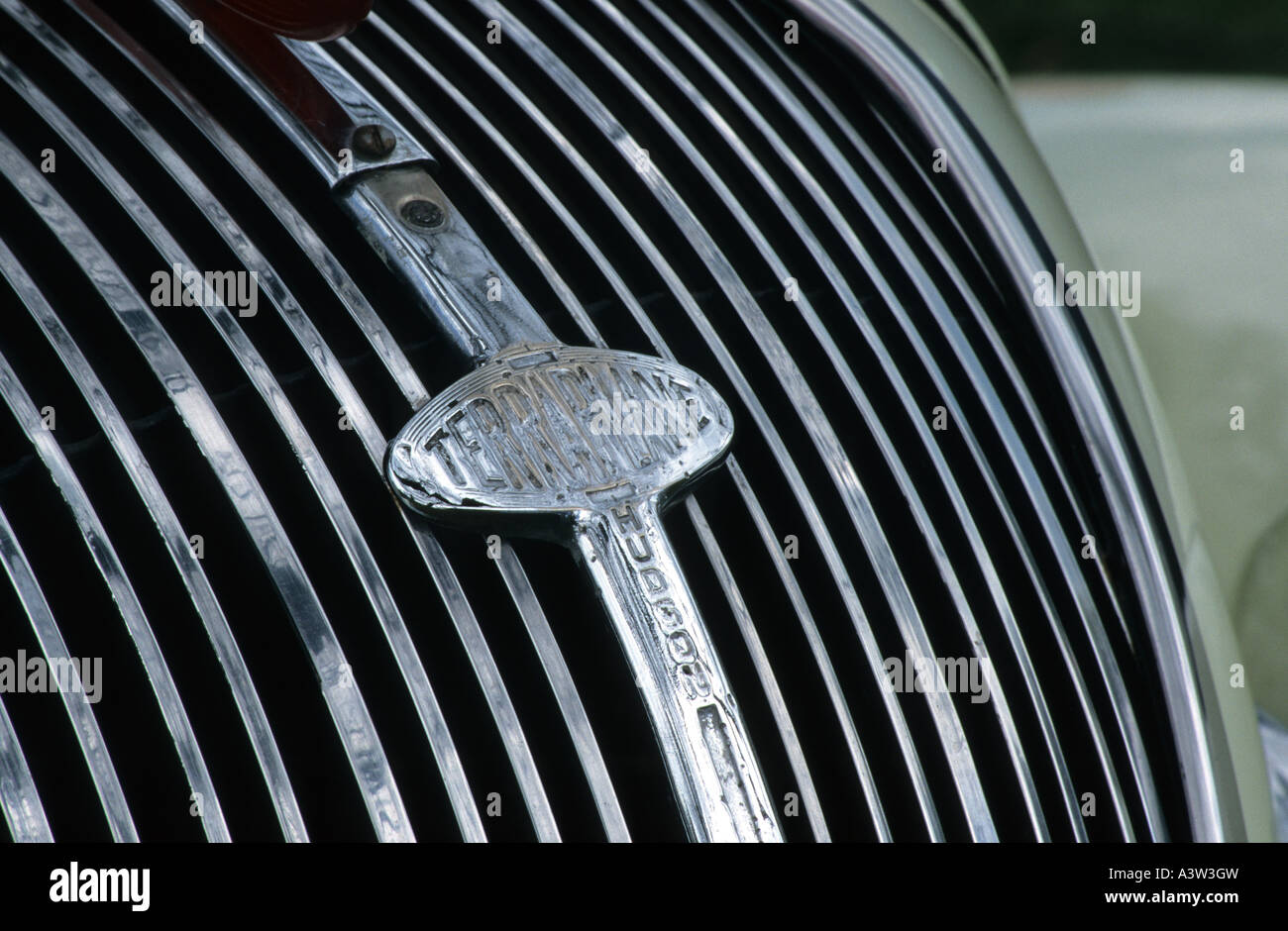 Barre oblique Hudson Terraplane de 1937. Constructeur automobile américain de 1909 à 1957 Banque D'Images