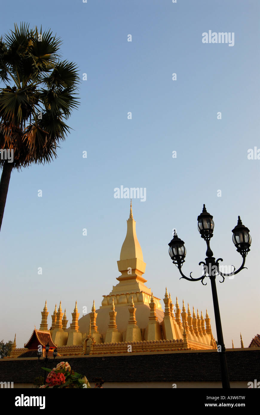 Pha Tat Luang Banque D'Images