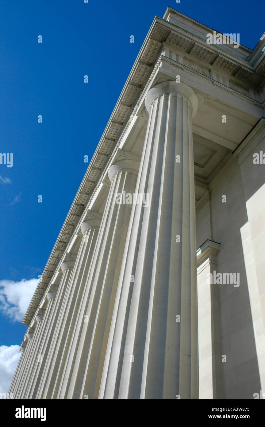 Pilier de la façade du Musée d'Auckland Banque D'Images
